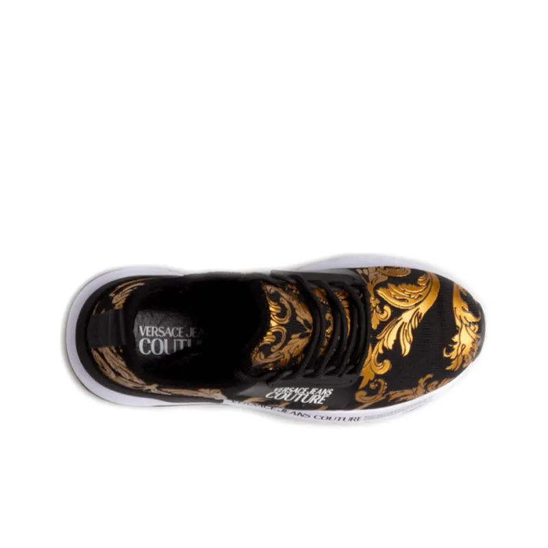 VERSACE JEANS Slip Resistant Low Top Sports Casual Shoes Women's Black-2
