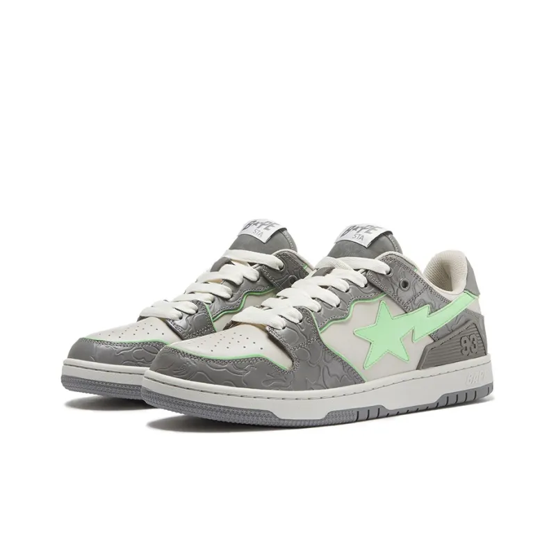 BAPE A BATHING APE Bape SK8 Sta Grey Green-2