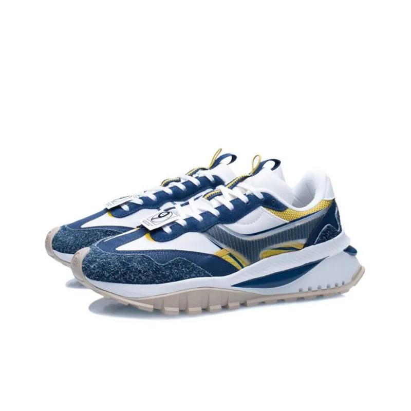 LiNing Fangyuan EVO Cushioning Anti Slip And Wear Resistant Low Top Running Shoes Men's Navy Blue-2