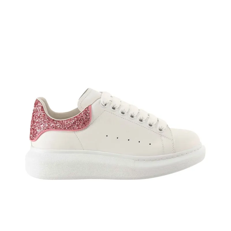 Alexander McQueen Oversized Sneaker 'Beige Pink Glitter' Women's-1