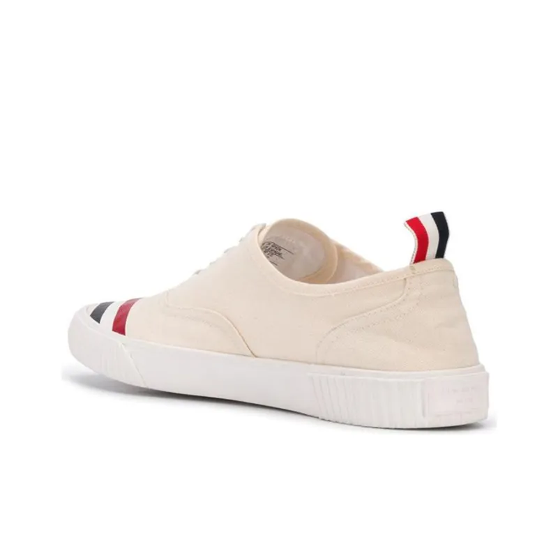 THOM BROWNE Heritage RWB-stripe Canvas Sneakers-1