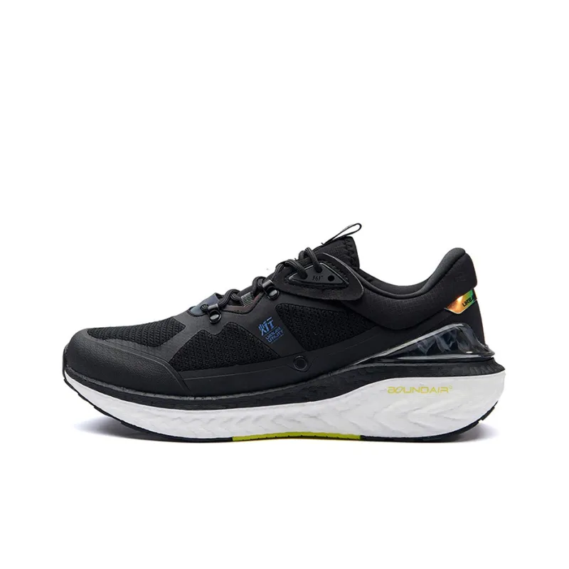 361° QU!KFOAM Cushioning Low-Top Running Shoes Men's Black White-0