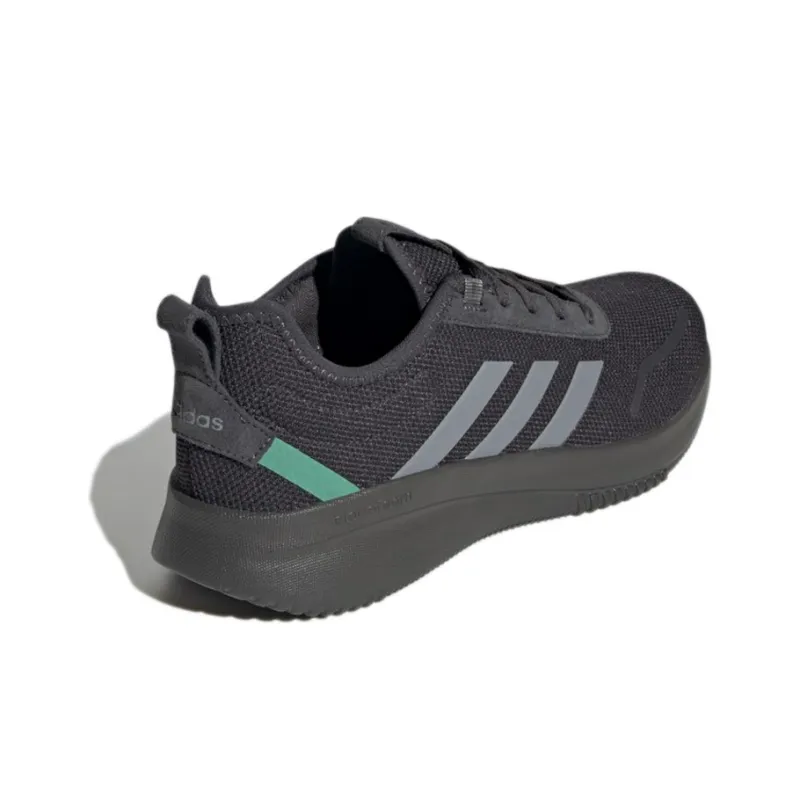 Adidas Neo Lite Racer Rebold Wear-Resistant Low-Top Running Shoes Men's Black Gray-3