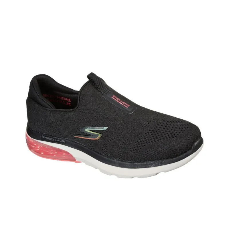 Skechers GO WALK Air 2.0-Sky Motion Cushioning Anti-Slip And Wear-Resistant Low-Top Casual Shoes Women's Black Pink-2