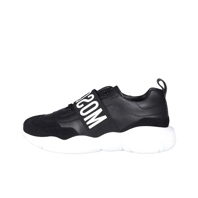 MOSCHINO Water Resistant Low Top Casual Shoes Men's Black-0