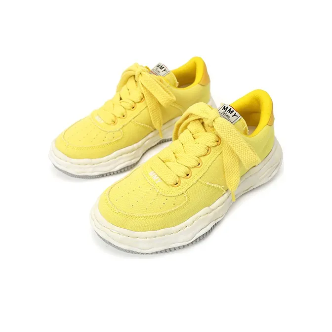 MIHARA YASUHIRO Maison MIHARA YASUHIRO Wayne OG Sole Washed Canvas Low Yellow-2