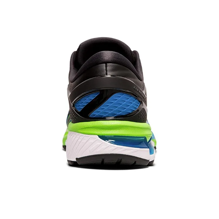 Asics Gel-Kayano 26 Cushioned Wear-Resistant Slip-Resistant Low-Top Running Shoes Men's Black Green 4E-Width-3