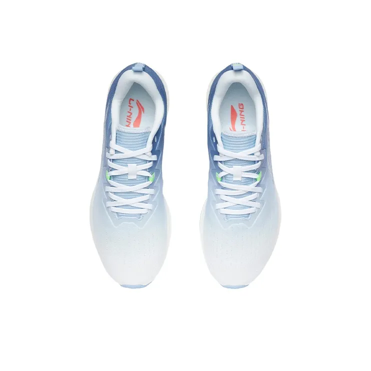 LiNing Red Hare 4 Cushioning Anti-Slip Wear-Resistant Breathability Low-Top Running Shoes White Blue-2