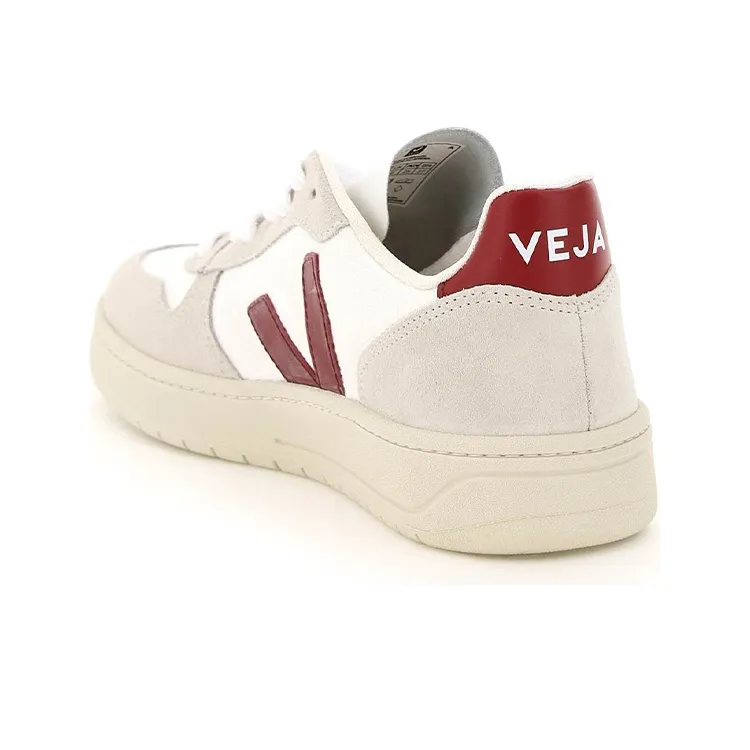 VEJA V-10 B-Mesh Low-Top Stylish Skateboarding Shoes Women's White-3