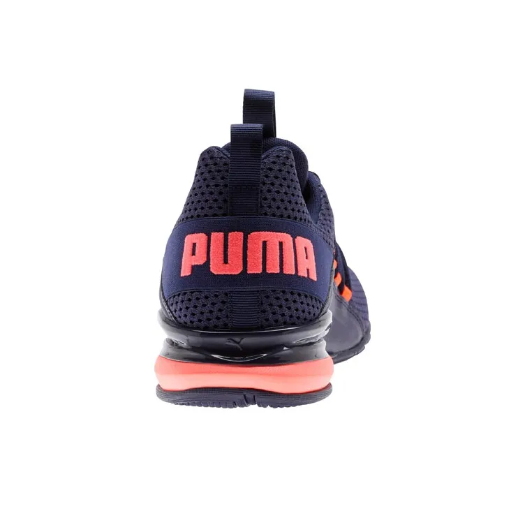 PUMA Axelion Anti-Slip Wear-Resistant Low-Top Running Shoes Men's Dark Blue-4