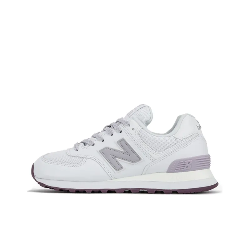 New Balance 574 White/Purple Women's-0