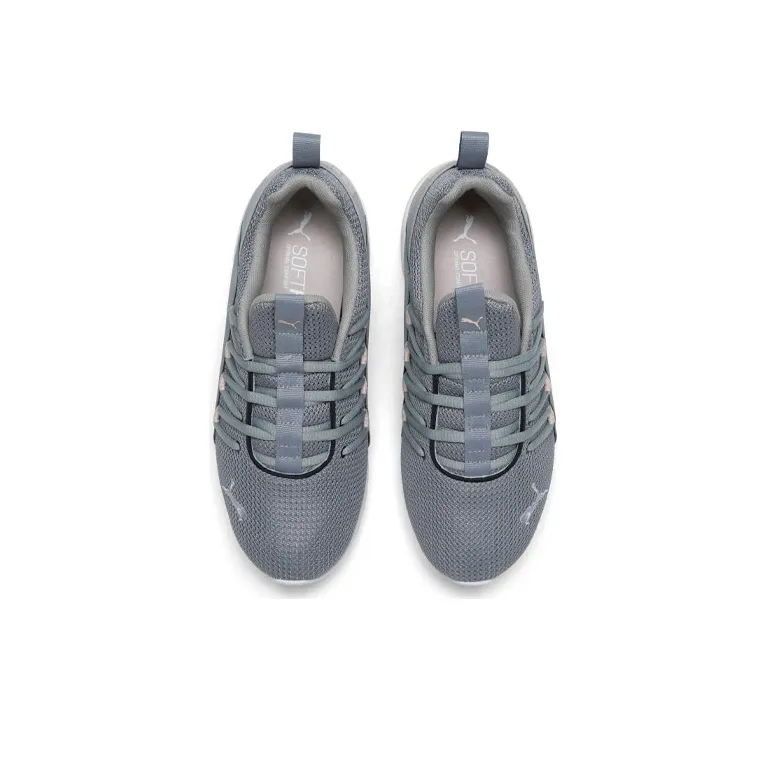 PUMA Axelion Running Shoes Women's Low-Top Gray/Pink-2