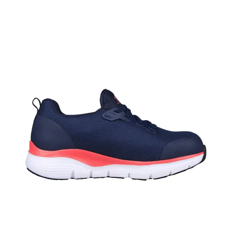 Skechers ARCH FIT SR Low-Top Casual Shoes Women's Blue Pink-1