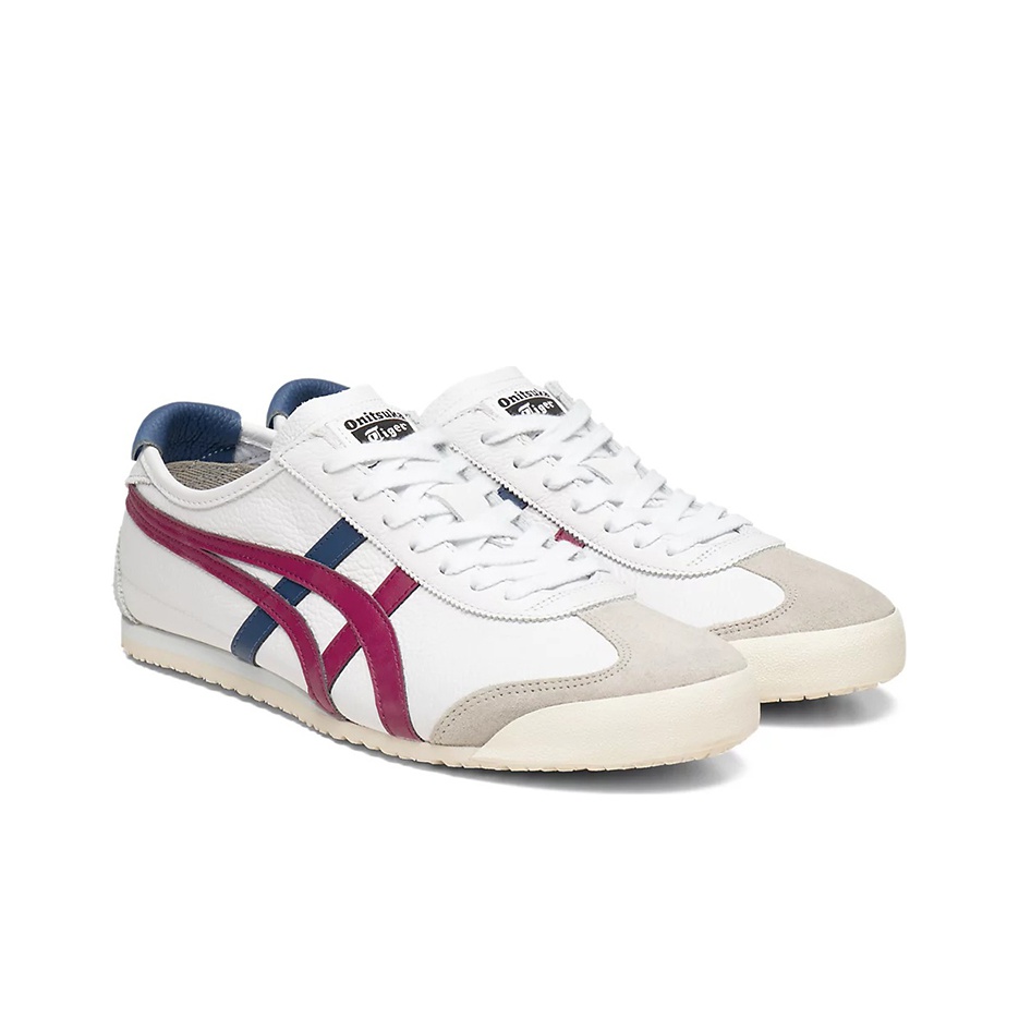 Onitsuka Tiger MEXICO 66 Running Shoes Unisex Low top White Red Blue US M 9