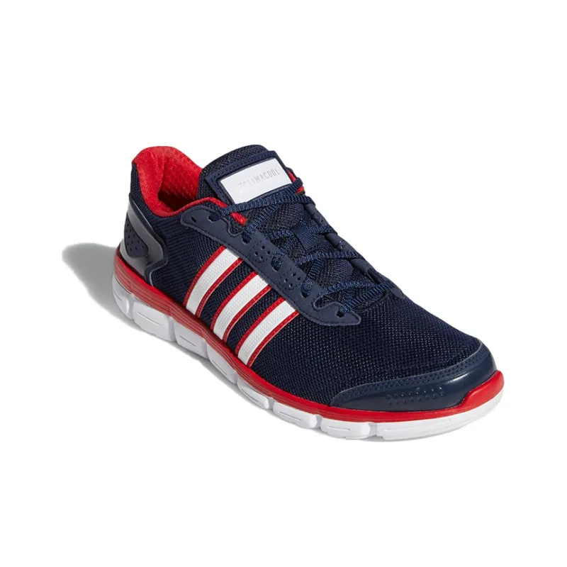 Adidas Climacool Cushioning Anti-Slip And Wear-Resistant Low-Top Running Shoes Unisex Blue Red-2