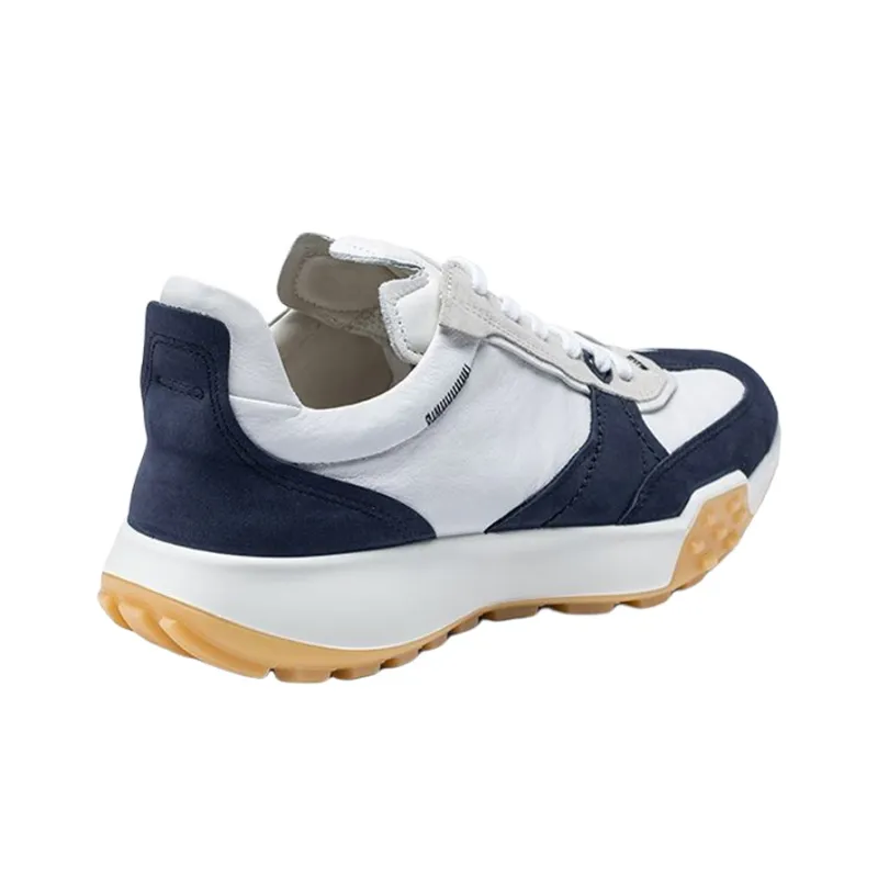 Ecco Slip Resistant And Abrasion Resistant Coverage Low Top Sports Casual Shoes Men's Blue White-2