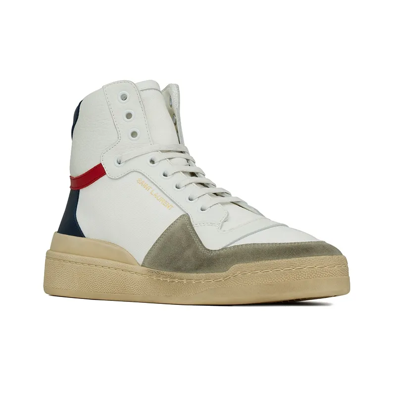 SAINT LAURENT SL24 Mid-Top Sneakers-1