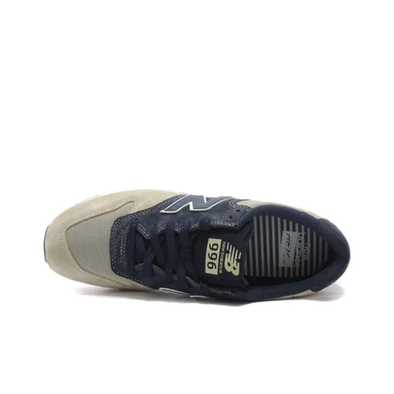 New Balance NB 996 Cushioning, Slip Resistant, And Abrasion Resistant Low Top Running Shoes Men's Gray Blue-4