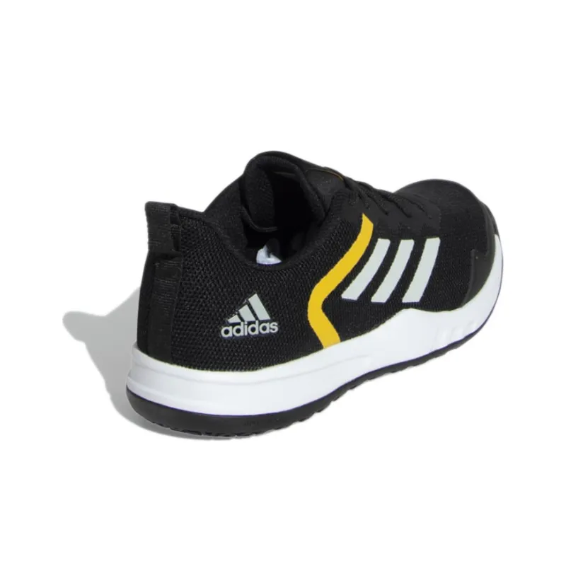 Adidas Adicaz Wear-resistant Non-slip And Breathable Low-Top Running Shoes Men's Black White Yellow-3
