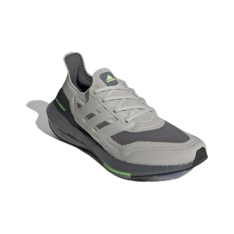 Adidas Ultra Boost 21 Metal Grey Signal Green-2
