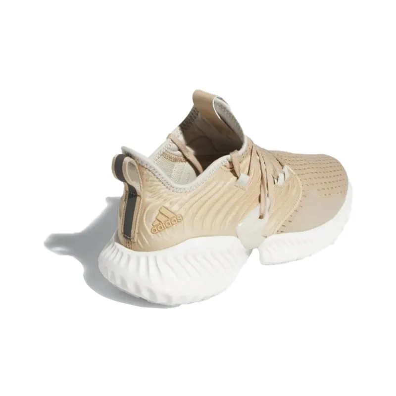Adidas Alphabounce Instinct Anti-Slip And Wear-Resistant Breathable Low-Top Running Shoes Unisex Beige Brown-3