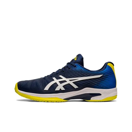 Asics Solution Speed FF Wear-Resistant Low-Top Running Shoes Men's Blue Yellow