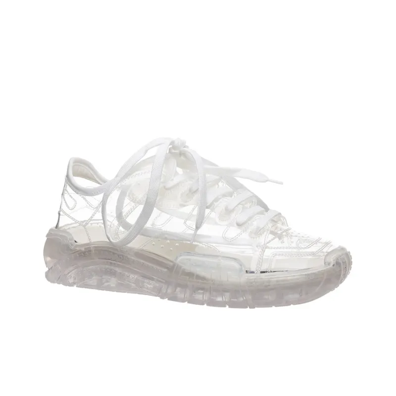 GCDS Anti-Slip Wear-Resistant Low-Top Casual Shoes Unisex White-2