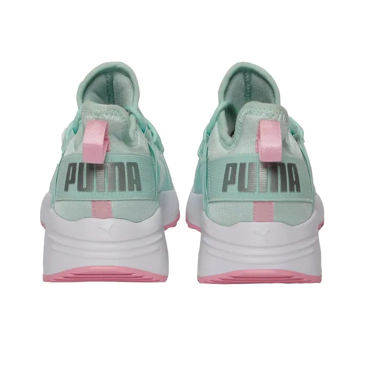 PUMA Sirena Trailblazer Cushioning Wear-Resistant Low-Top Running Shoes Women's Green Pink-3