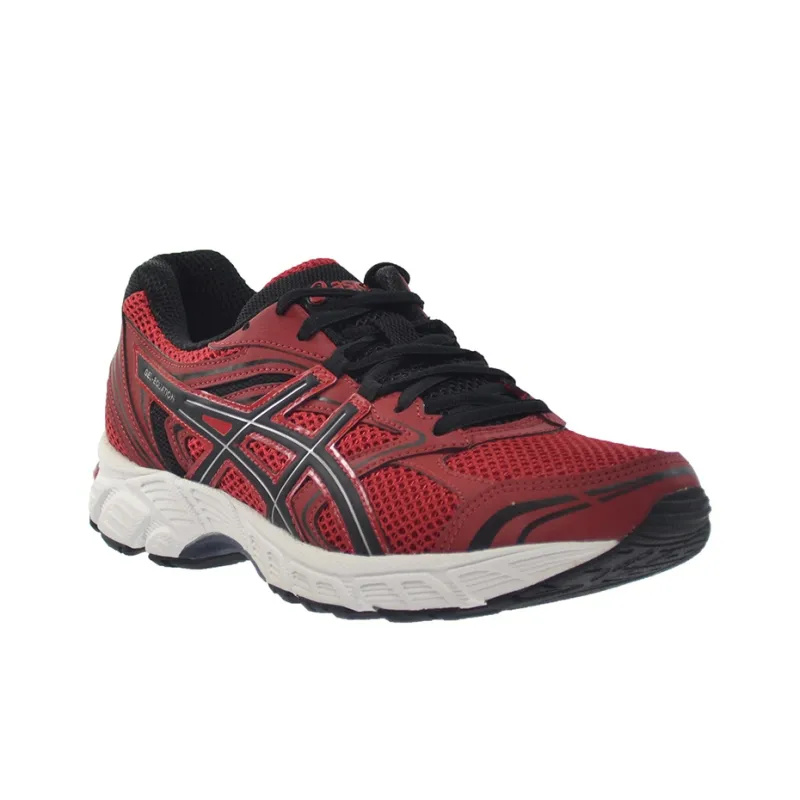 Asics Gel-Equation Breathable Lightweight Low-Top Running Shoes Men's Red Black-2
