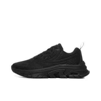 FILA Cushioning Anti-Slip And Wear-Resistant Low-Top Running Shoes Unisex Black