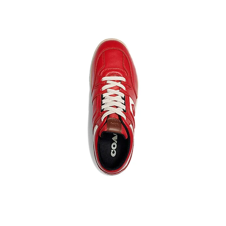 COACH CitySole Low Top Stylish Skateboarding Shoes Women's Red-3