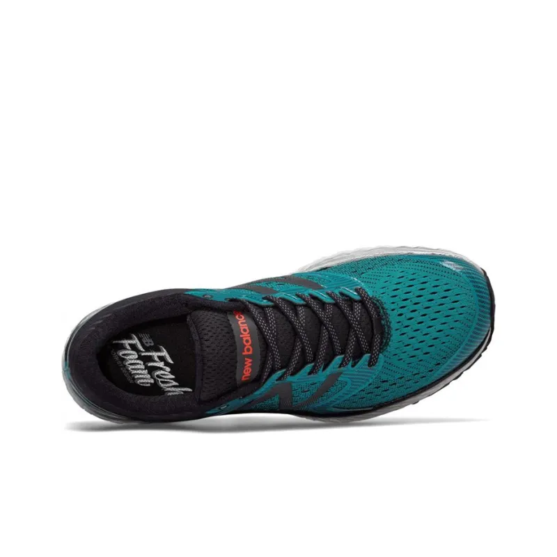 New Balance NB Fresh Foam 1080 V7 Running Shoes Men Low Top Black/Pisces Green-2