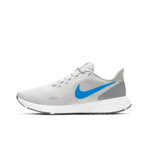 Nike REVOLUTION 5 Running Shoes Men Low-Top Gray/Blue