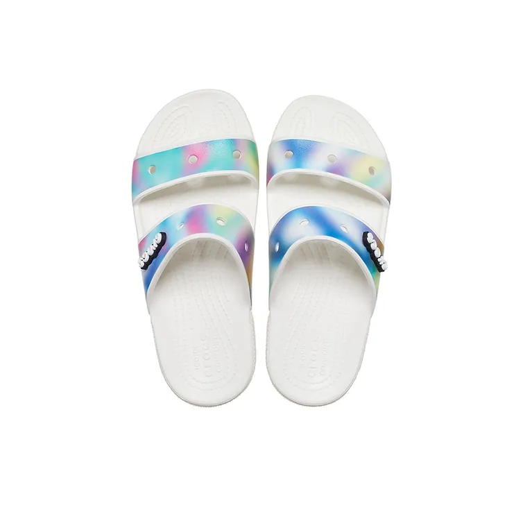 Crocs Classic Colorful Unisex Multi Color White Sandals-3