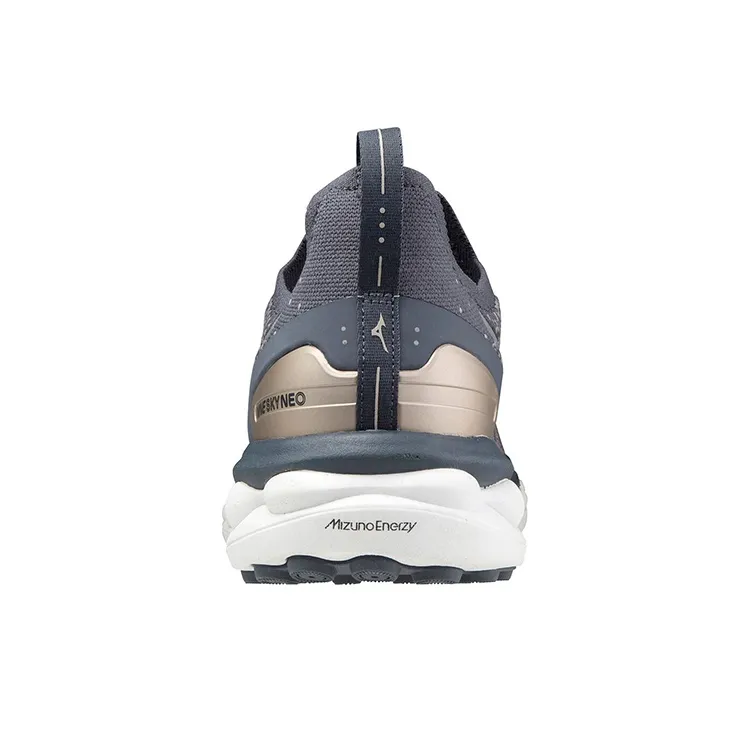 Mizuno SKY Wave Neo Wear-Resistant Slip-Resistant Low-Top Running Shoes Women's Gray Blue-3