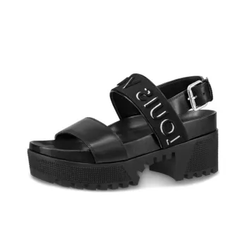 LOUIS VUITTON Laureate Platform Sandals 'Black' Women's
