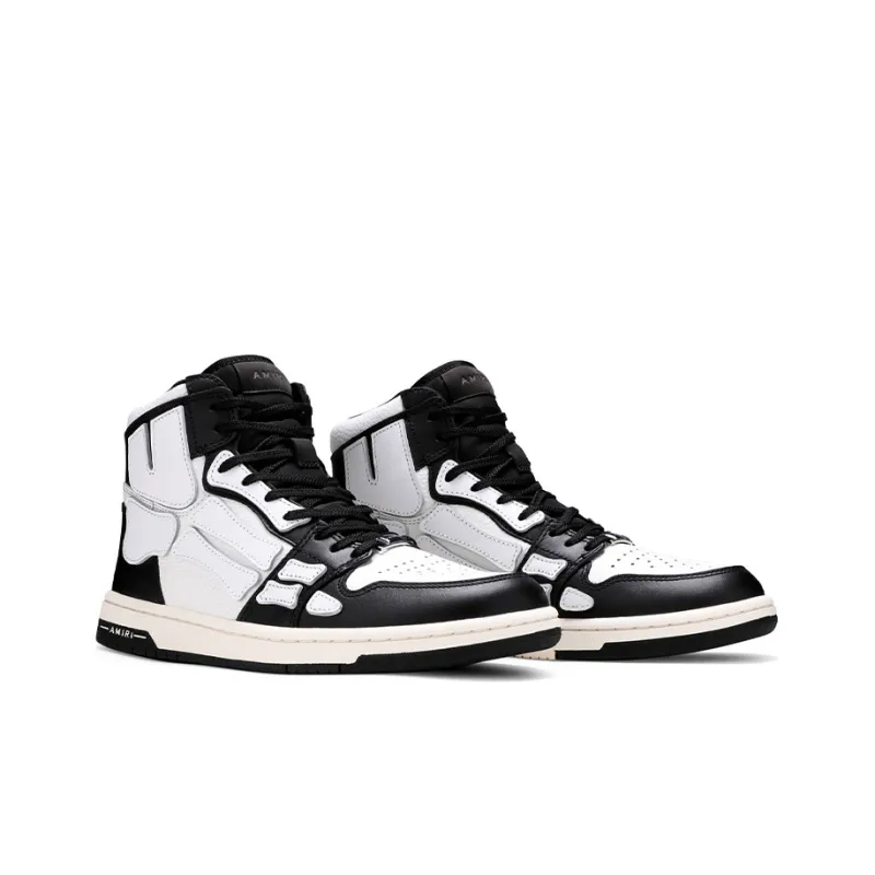 AMIRI Skel Top Hi Black White Black-2