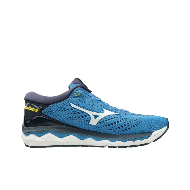 Mizuno Wave Sky 3 Running Shoes Men Low Top Blue/White-1
