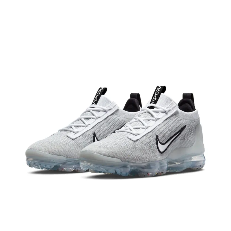 Nike Air VaporMax 2021 Fk White Black Metallic Silver-2
