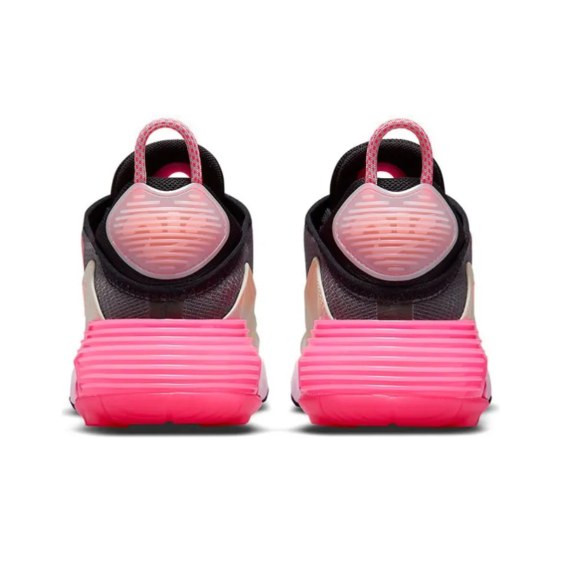 Nike Air Max 2090 Cushioning Anti Slip And Wear Resistant Low Top Running Shoes Women's Black Pink-3