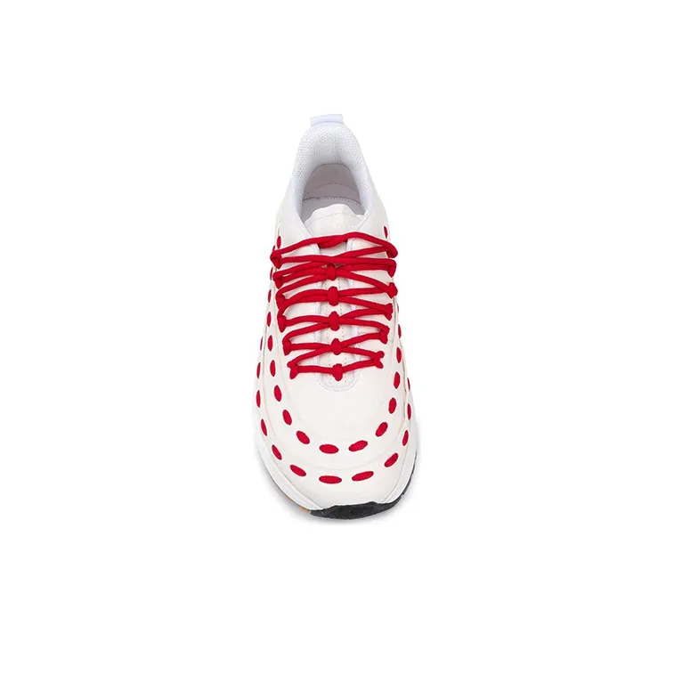 Bottega Veneta Low Top Running Shoes Men's White Red-4