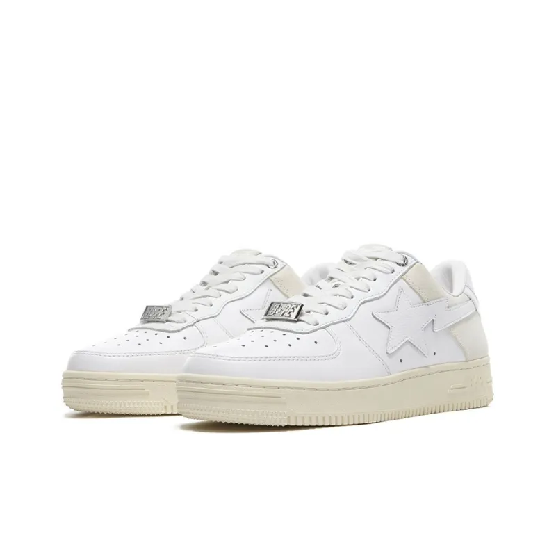 A BATHING APE STA Stylish Skateboarding Shoes Men's Cloud White-2