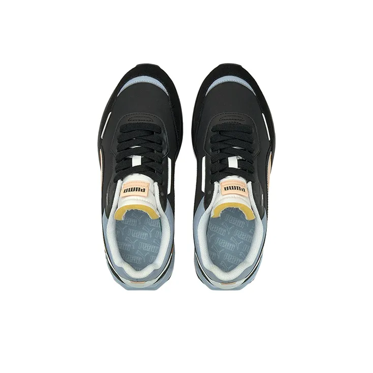 PUMA City Rider Electric Cushioned Slip-Resistant Low-Top Running Shoes Unisex Black Pink-2