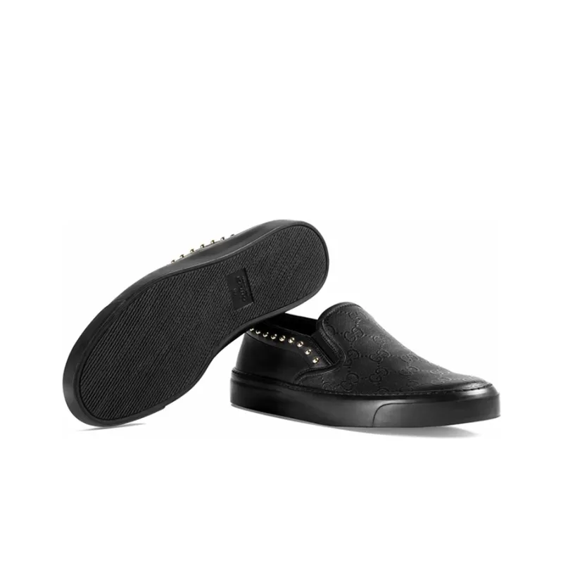 GUCCI Stylish Skateboarding Shoes Women's Black-4