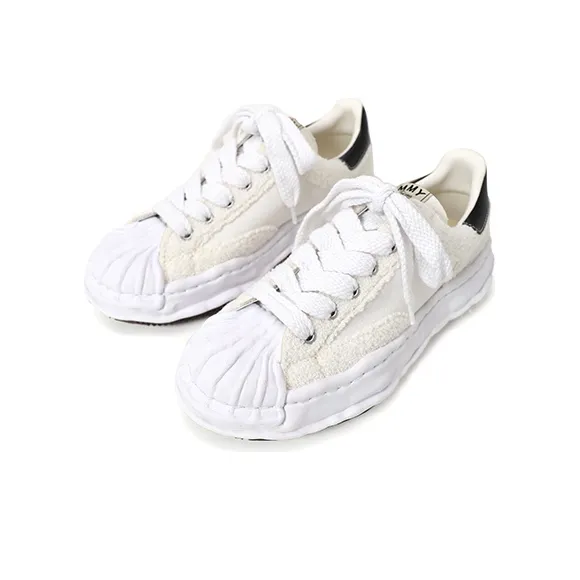 MIHARA YASUHIRO Blakey OG STC Low-Top Stylish Skateboarding Shoes Unisex White-2