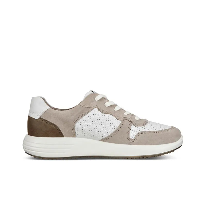 Ecco Soft 7 Runner Low-Top Casual Shoes Men's Ecru-1