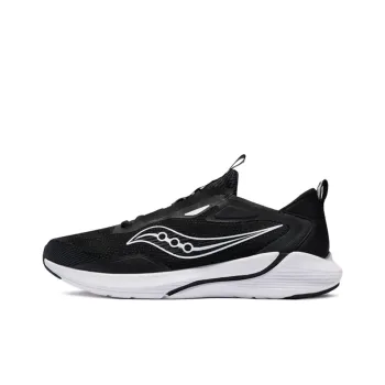 Saucony Humming 1 Cushioned Slip Resistant Abrasion Resistant Breathable Low Top Running Shoes Men's Black White