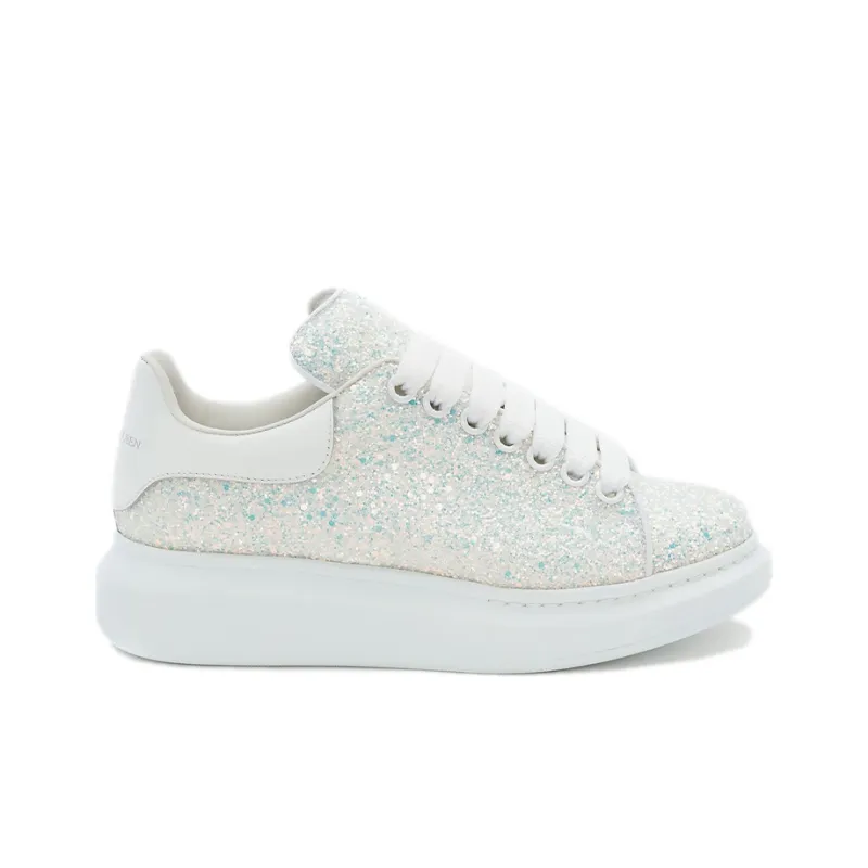 Alexander McQueen Oversized White Ice Glitter Women's-1