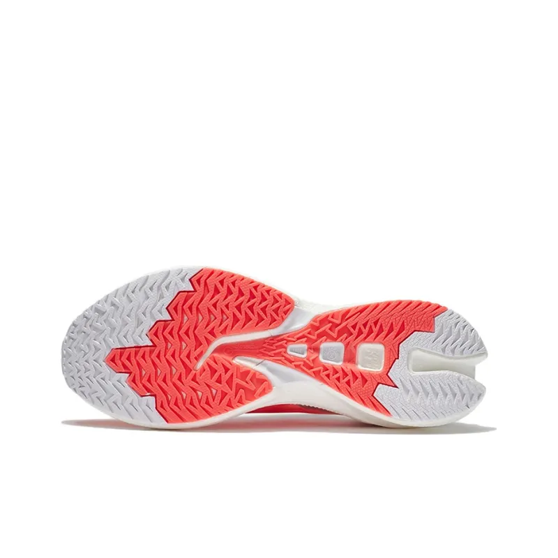 LINING Feidian Discovery Running Shoes Women's Low Top Neon Fruit Red/Standard White-4