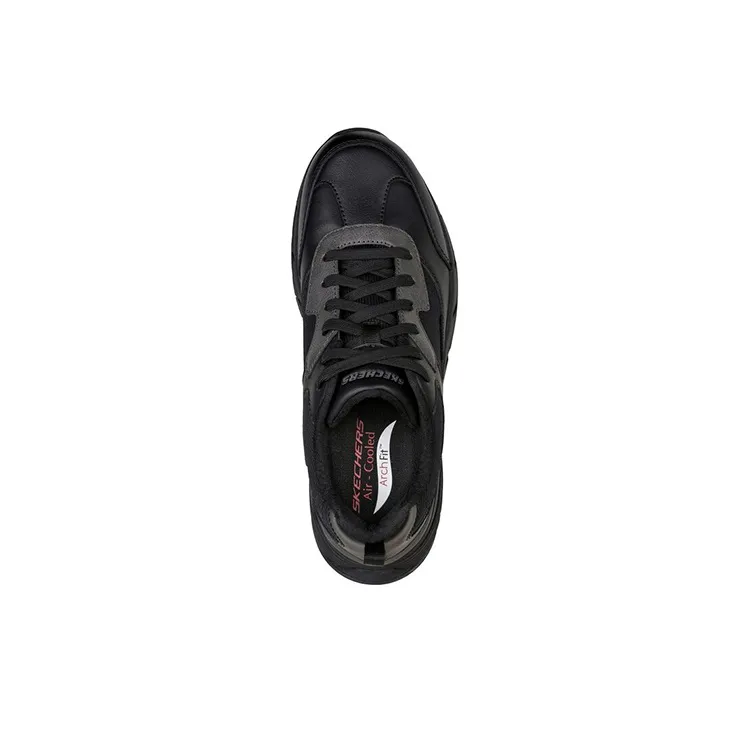 Skechers ARCH FIT SR Cushioning Anti-Slip And Wear-Resistant Low-Top Casual Shoes Men's Black-3